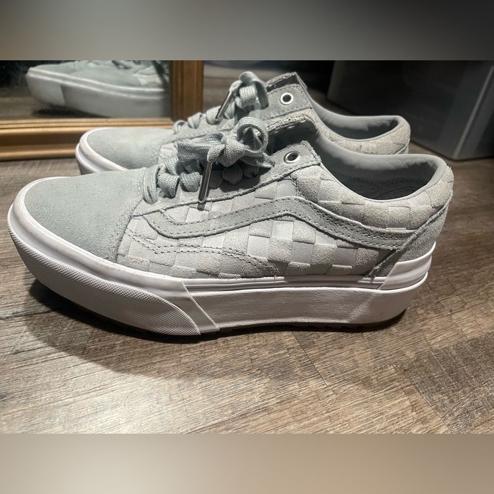 Gray Platform Vans - image 1
